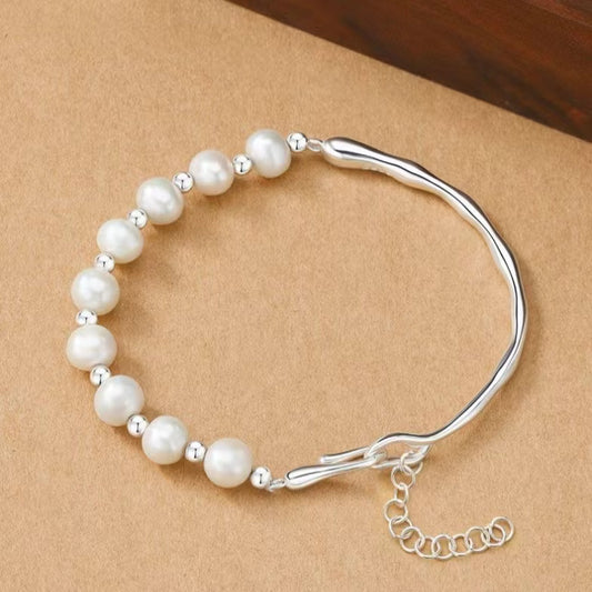Hot Sale Natural Moonstone Beaded Bracelet Gemstone Beads Bracelet for Women and Girls