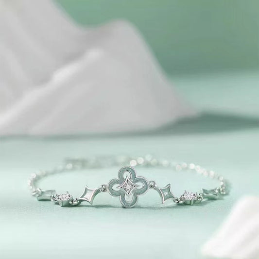 925 sterling silver Fancy cut staggered diamond Tennis bracelets