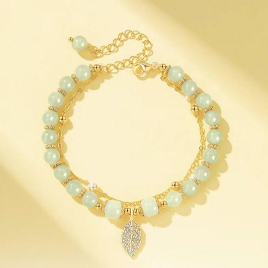 Fashion Unisex Jewelry Hematite Gemstone Round Agate Bead Bracelets Crystal Natural Stone Beads Bracelet